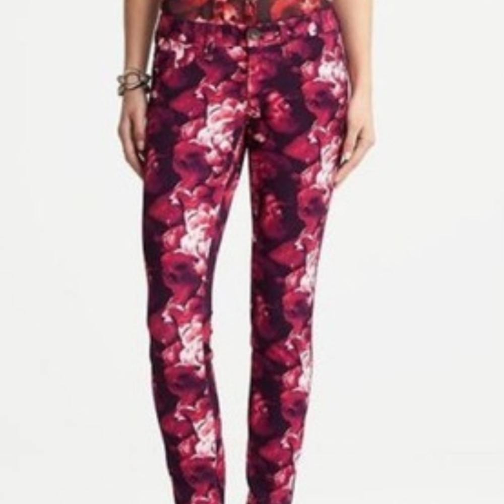 BANANA REPUBLIC L'Wren Scott Peony Floral Collection Floral Pants 6 NWOT - Picture 3 of 10